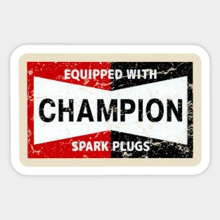 Champion Spark Plugs Sticker